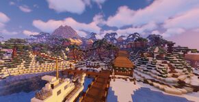 "Tropic's Snowy Sundown", a screenshot of Halua Island on the Games World (5)