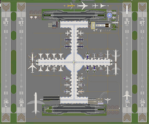 Achowalogen Takachsin-Covina International Airport, the biggest airport in the ward and MRT server.