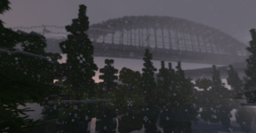 "Winter's Last Sunset", a screenshot of Skogheim (6)