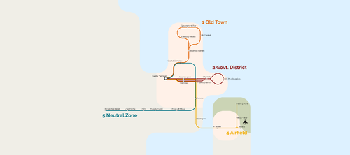 A bus map of Sunshine Coast