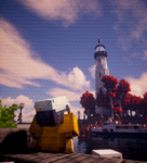 "High Expectations", a screenshot of the in-construction version of Port Le on the Lab World taken by Tonster__ representing Caprica, winning the MRTvision Screenshot Contest 11