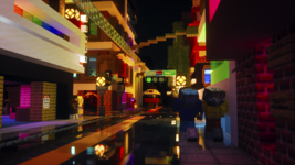 "Urban Nightscape", a screenshot of Nuuk (12)